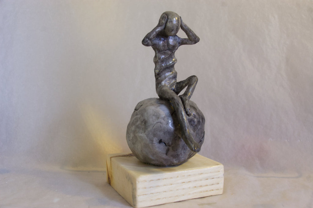 L'Anxiété — Sculpture originale en argile polymère