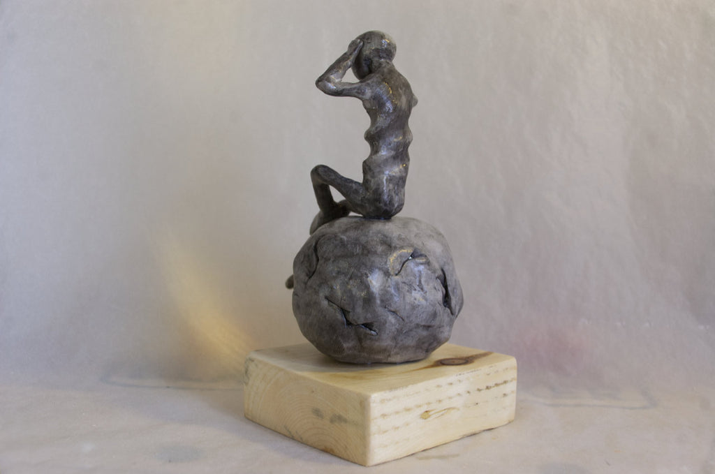 L'Anxiété — Sculpture originale en argile polymère