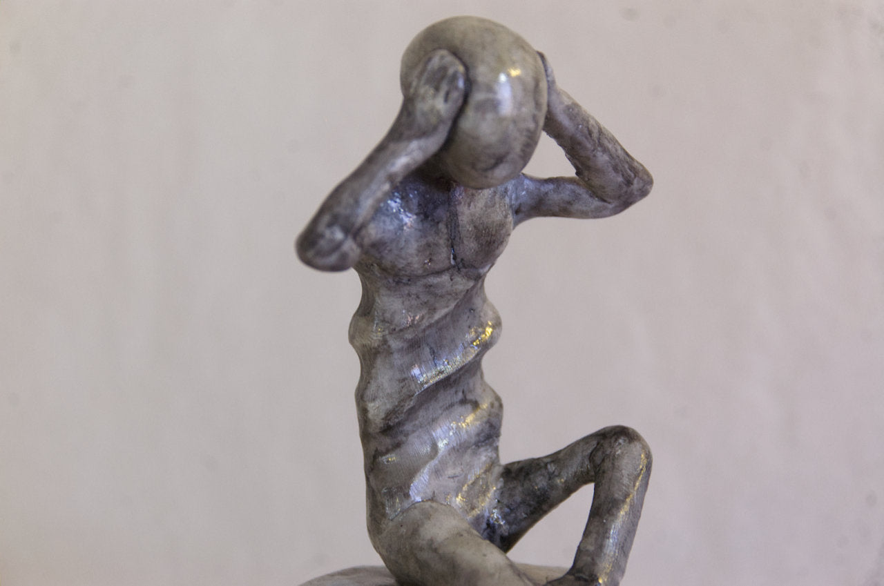 L'Anxiété — Sculpture originale en argile polymère