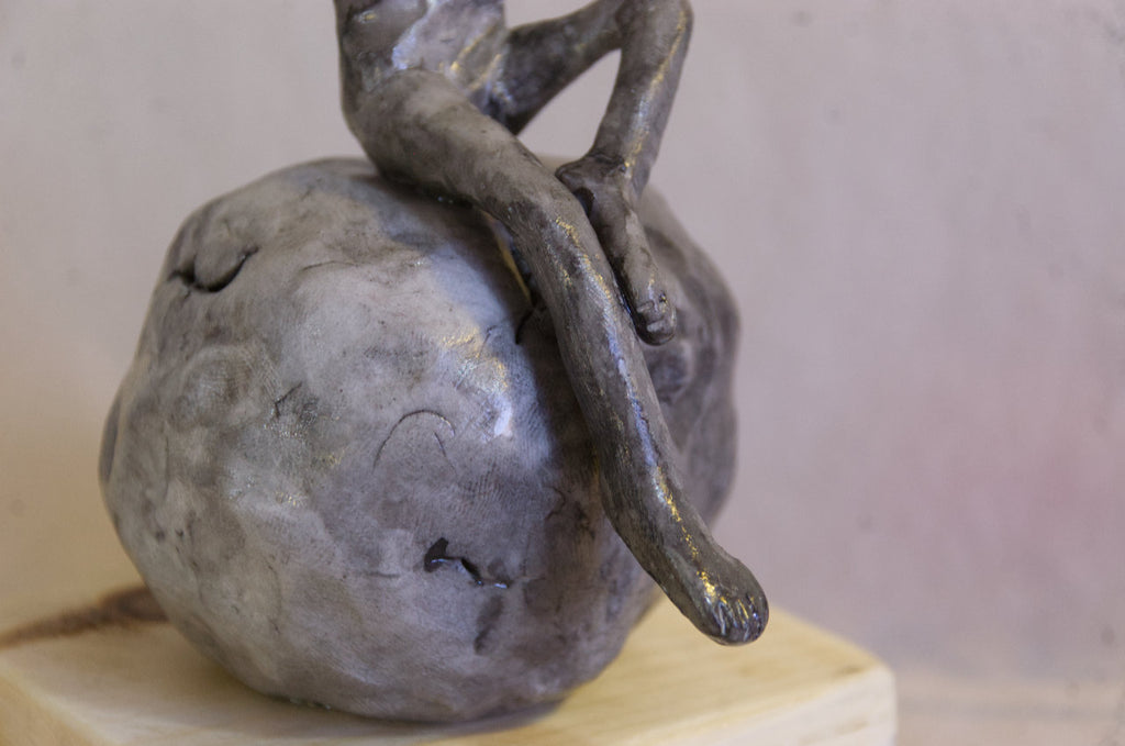 L'Anxiété — Sculpture originale en argile polymère