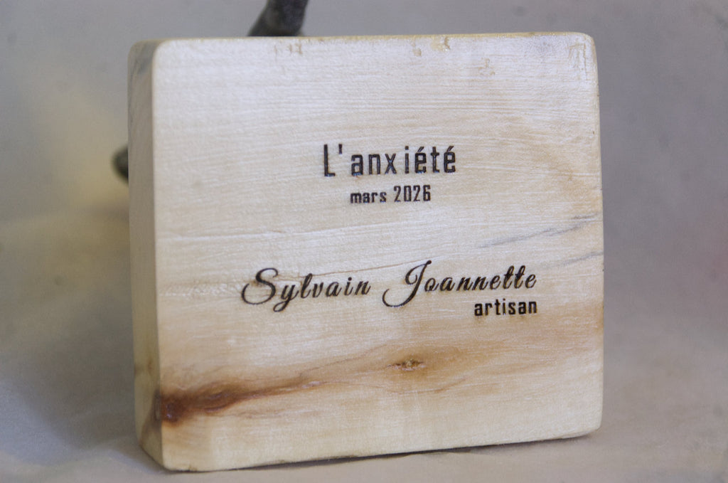 L'Anxiété — Sculpture originale en argile polymère