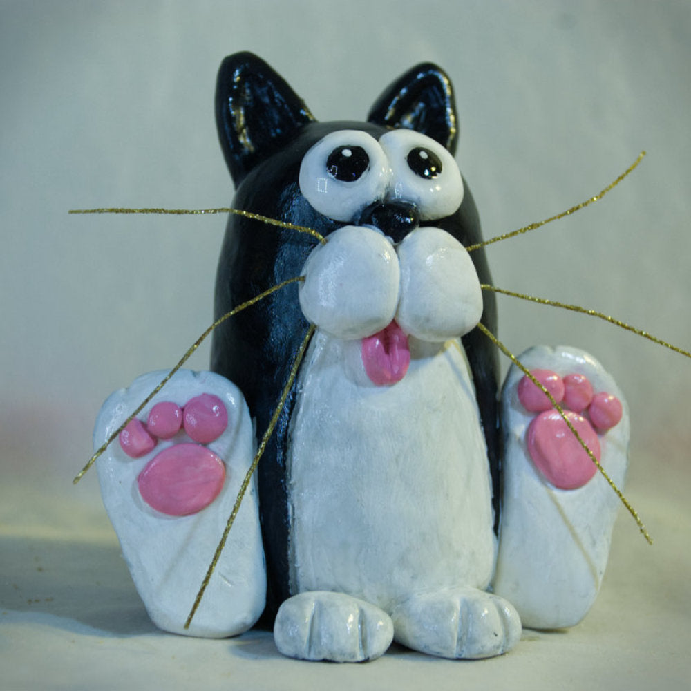 Ploum le chat – Sculpture Artisanale Originale