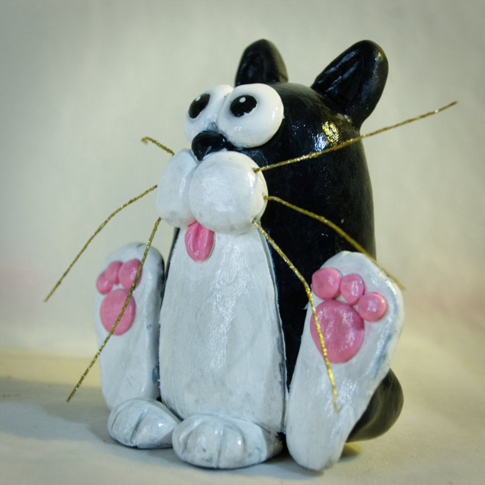 Ploum le chat – Sculpture Artisanale Originale