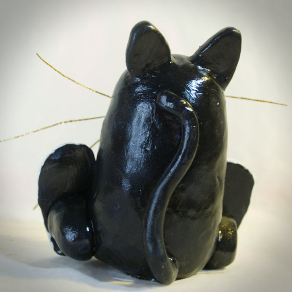 Ploum le chat – Sculpture Artisanale Originale