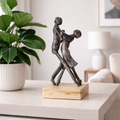 La danse sociale - Sculpture en argile polymère