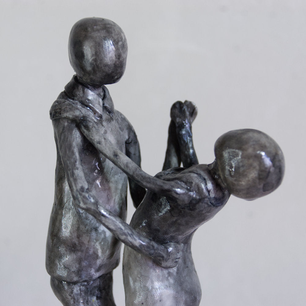 La danse sociale - Sculpture en argile polymère