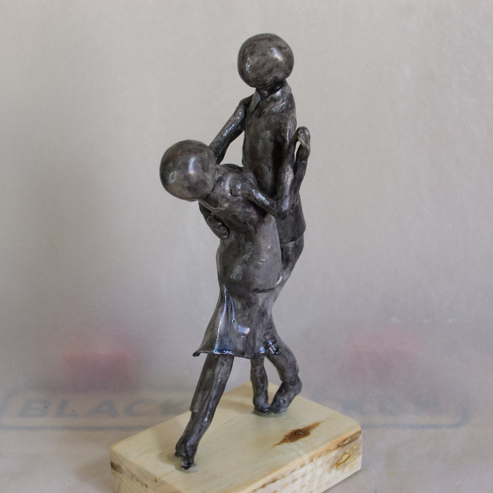 La danse sociale - Sculpture en argile polymère