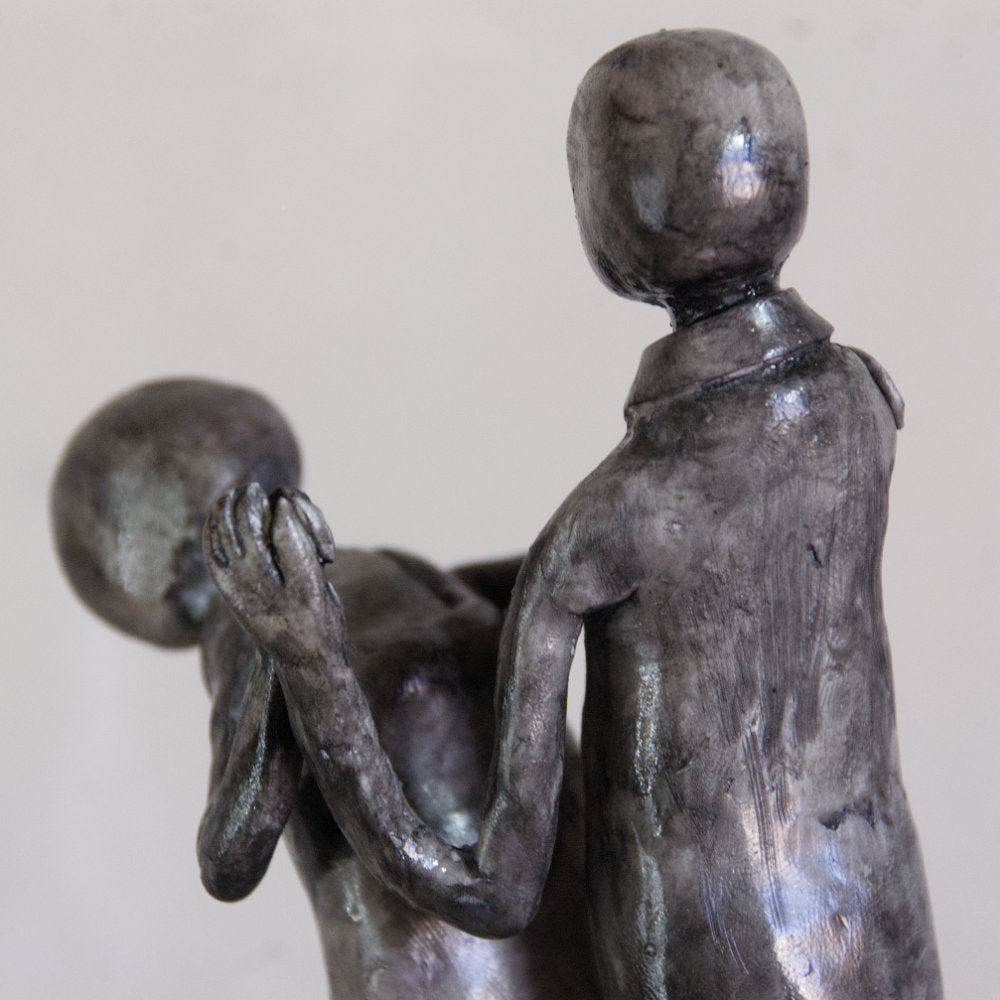 La danse sociale - Sculpture en argile polymère