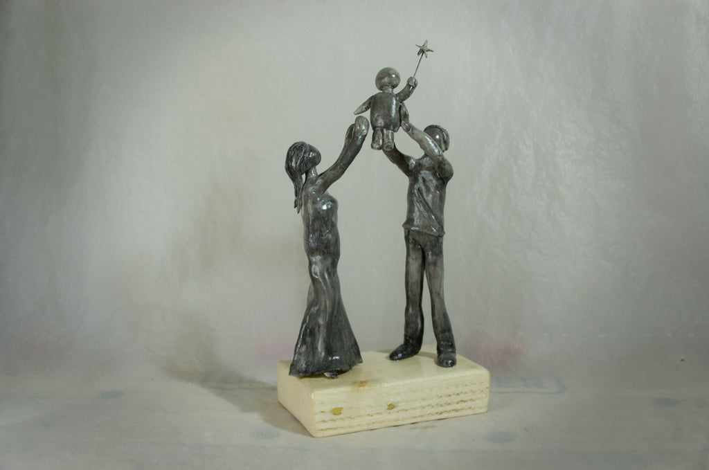 Le devoir parental – Sculpture en argile polymère
