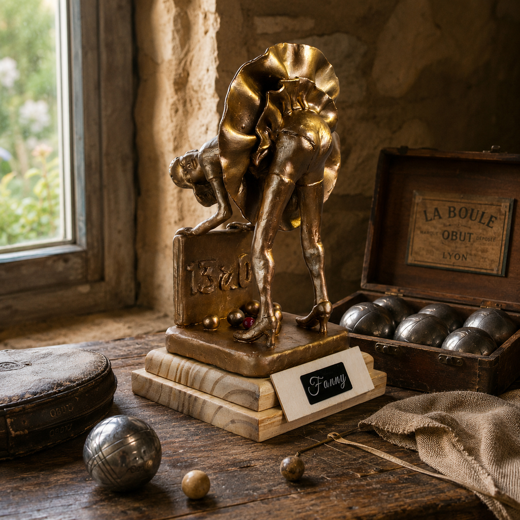 Trophée de pétanque - Faire Fanny - Commande spéciale