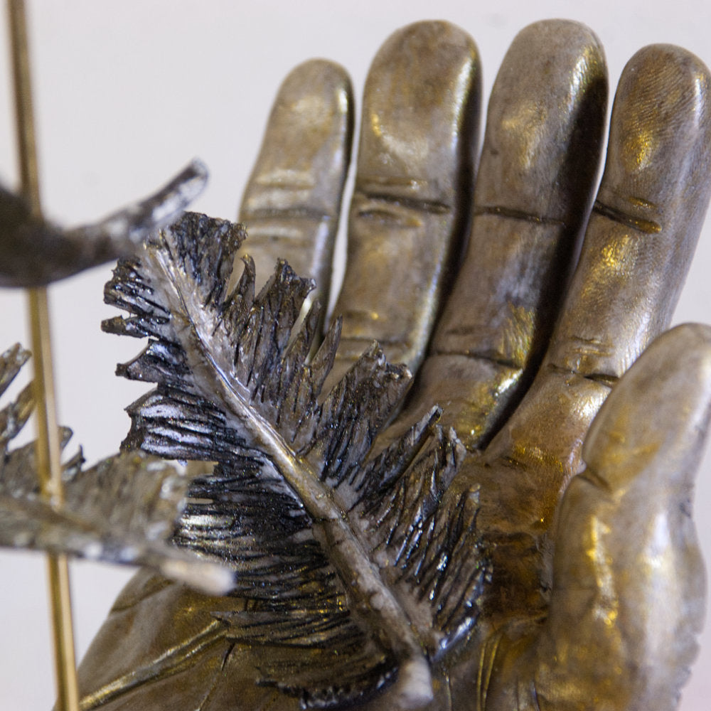 Le lâcher-prise - Sculpture en argile polymère