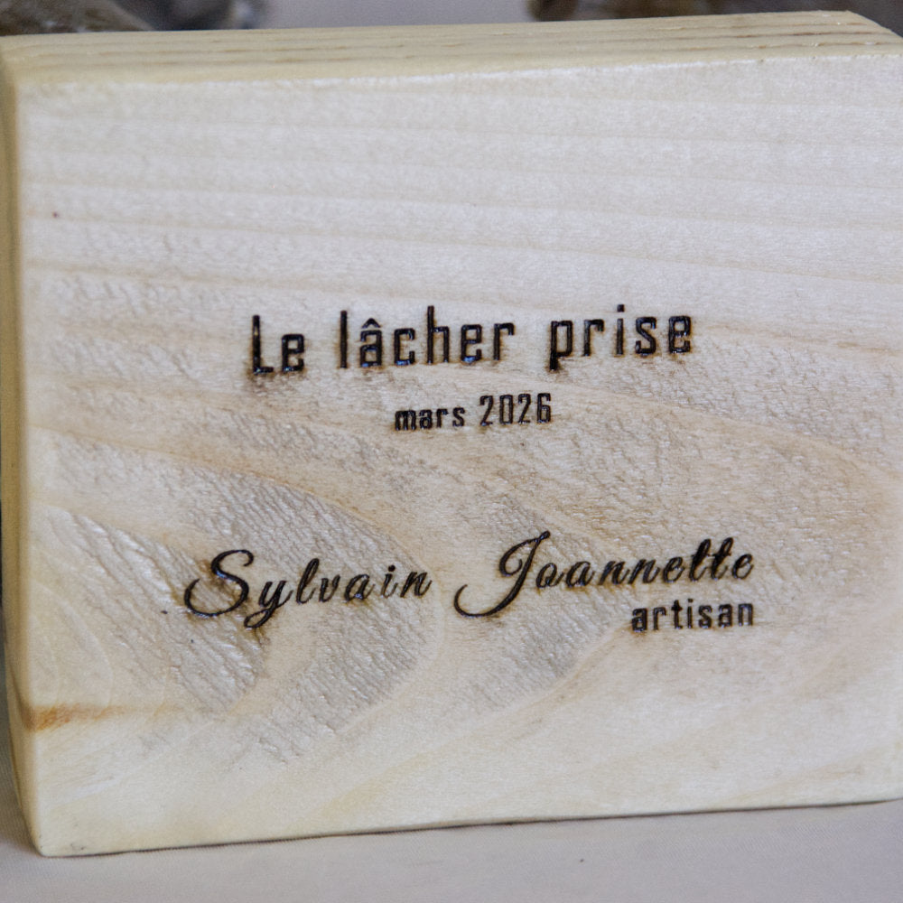 Le lâcher-prise - Sculpture en argile polymère