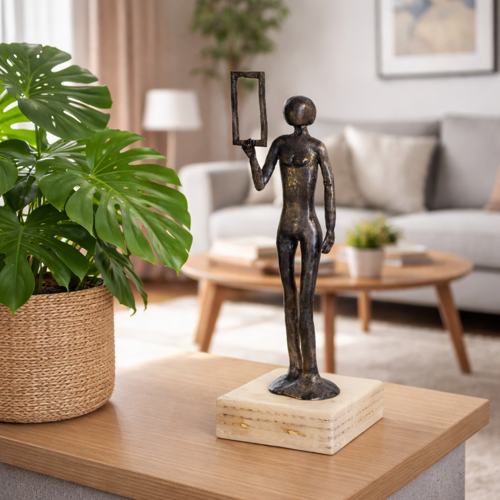 L'Horizon intérieur - Sculpture en argile polymère