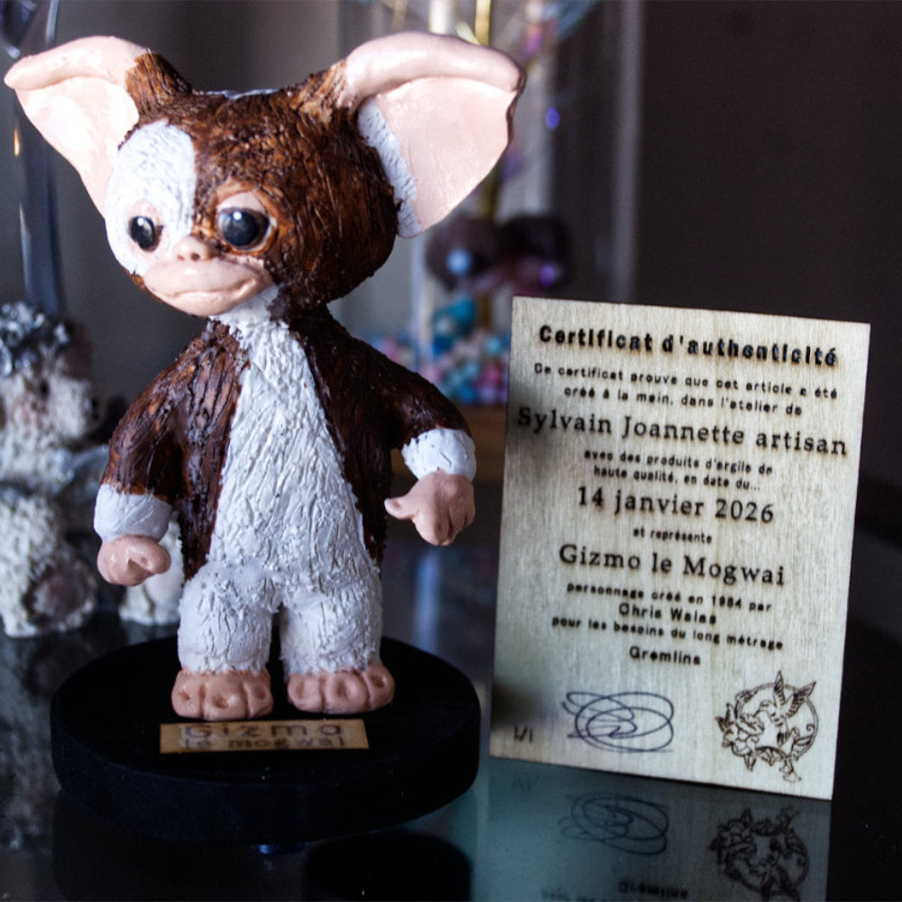 Gizmo le Mogwai - Sculpture en argile polymère