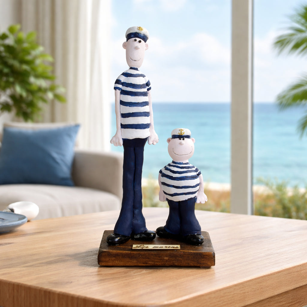 Les marins – Sculpture en argile polymère