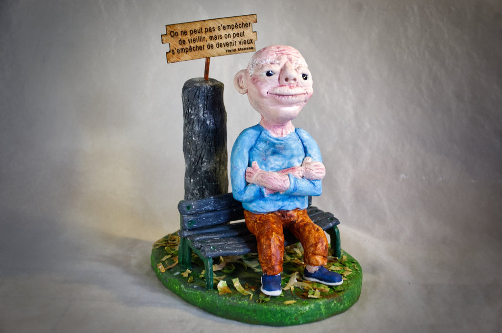 La sagesse du temps – Diorama en argile polymère