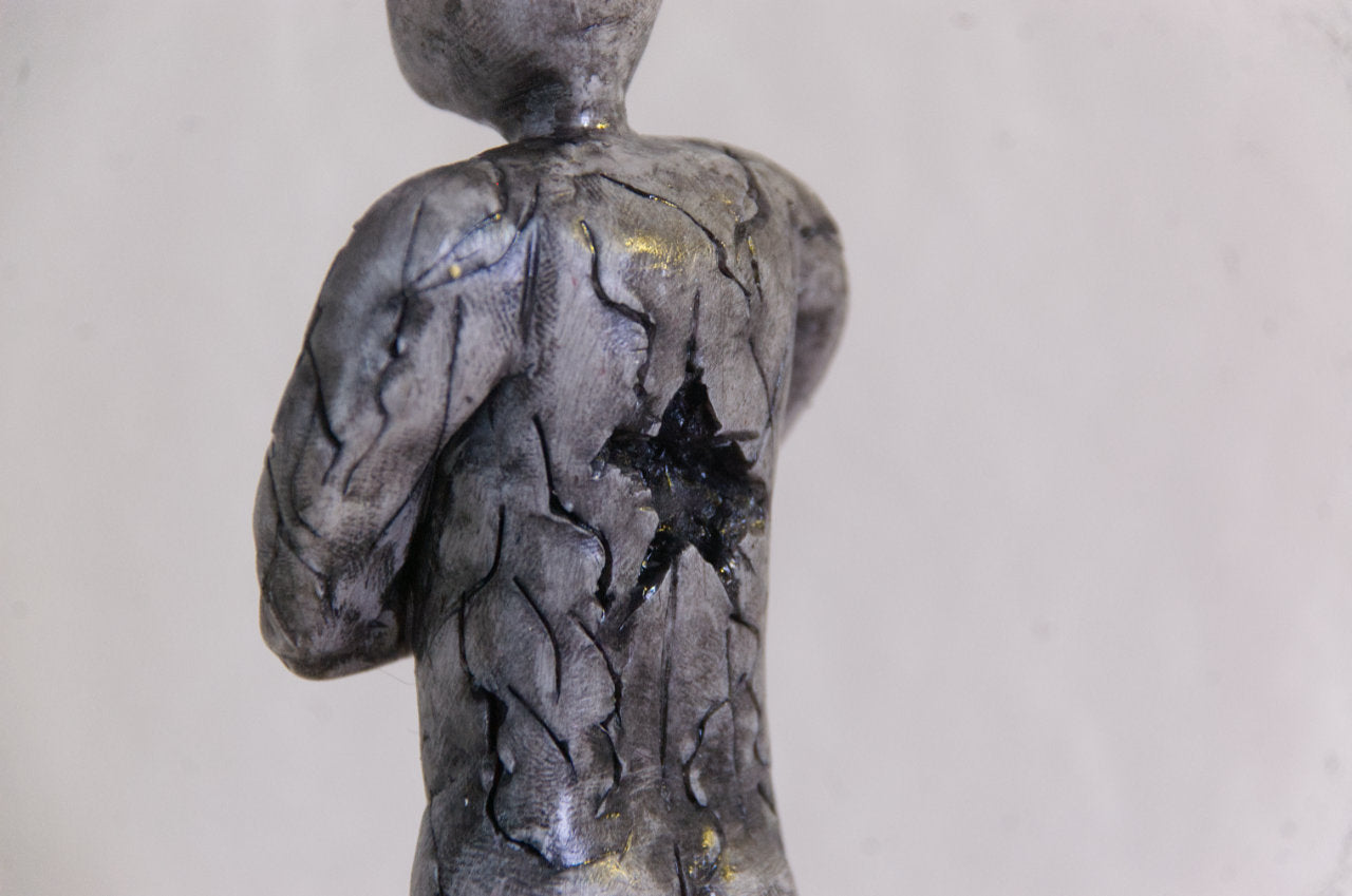 La trahison — Sculpture originale en argile polymère
