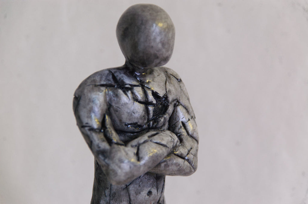La trahison — Sculpture originale en argile polymère
